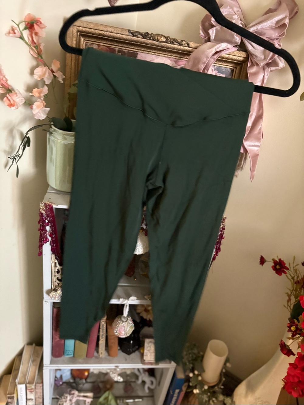 aerie Dark Green High-Waist Leggings